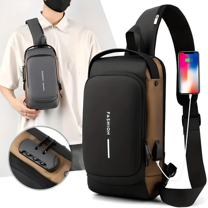 BOLSO CRUZADO ANTIROBO CON USB - Safetybag™