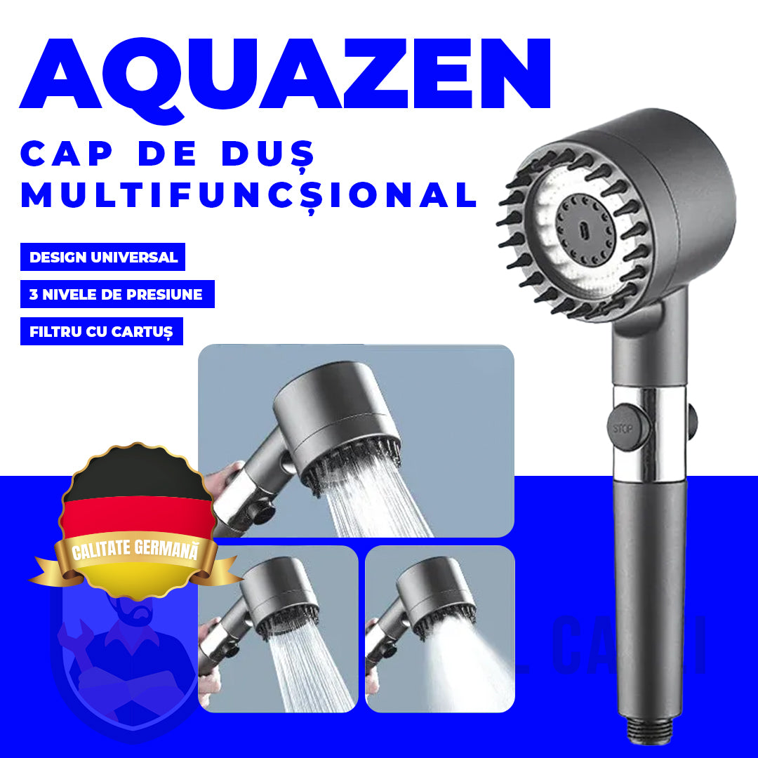 Cap de duș cu presiune înaltă + 1 filtru gratuit - AquaZen™