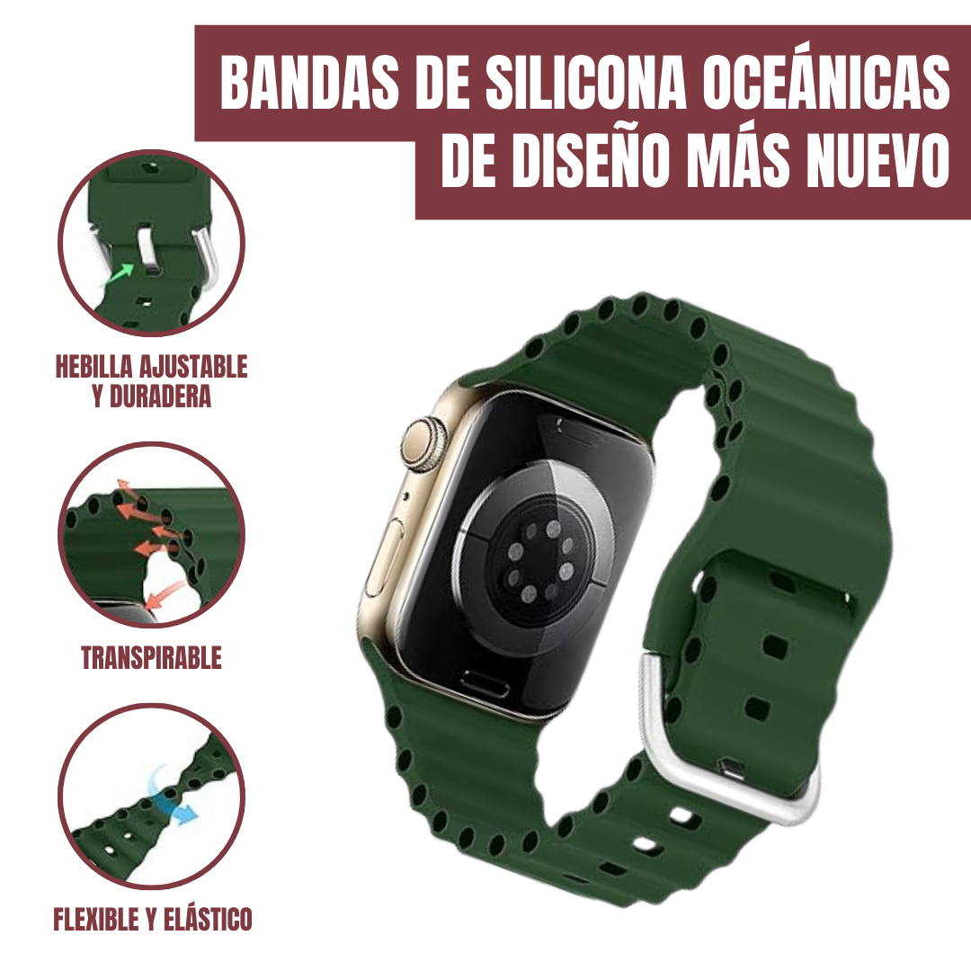 Reloj Inteligente Series 10 Ultra (+200 Funciones) + 2 Correas Gratis