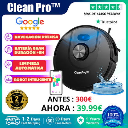 Aspirador Robot Inteligente Alemán 3 en 1 - CleanPro™ + Regalo Exclusivo