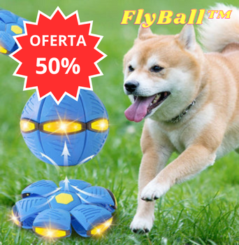 Pelota Voladora Con Luces Mascotas - Flyball™ (PROMO 2X1)