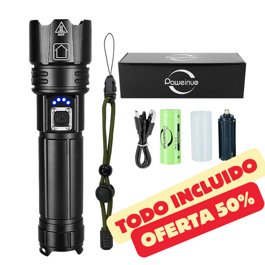 Kit Completo Linterna Táctica Laser - TitanLux™